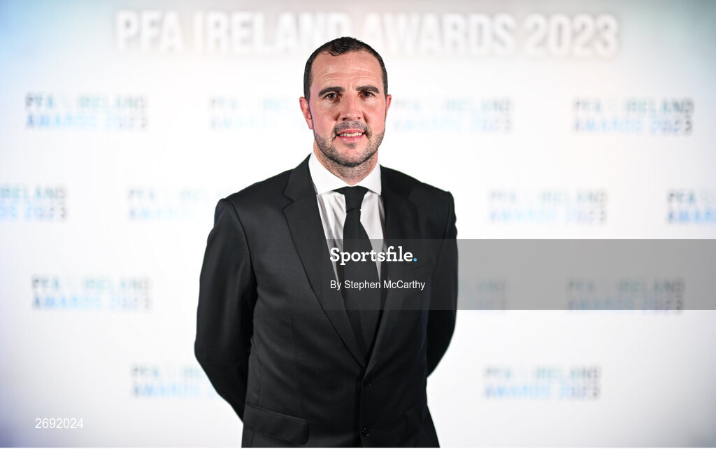2 December 2023; Guest of Honour John O'Shea during the PFA Ireland Awards 2023 at Anantara The Marker Dublin Hotel in Dublin. Photo by Stephen McCarthy/Sportsfile