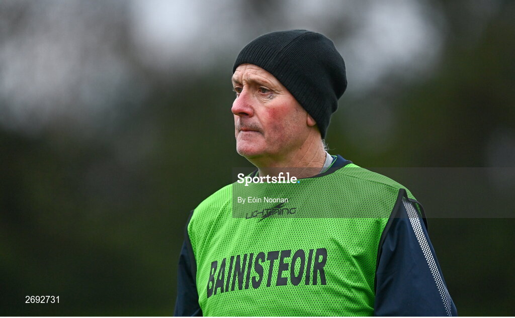 3 December 2023; Glanmire manager Vincy Barry during the Currentaccount.ie LGFA All-Ireland Intermediate Club Championship semi-final match between Glanmire, Cork, and Na Fianna, Meath, at Mallow GAA Grounds in Mallow, Cork. Photo by Eóin Noonan/Sportsfile