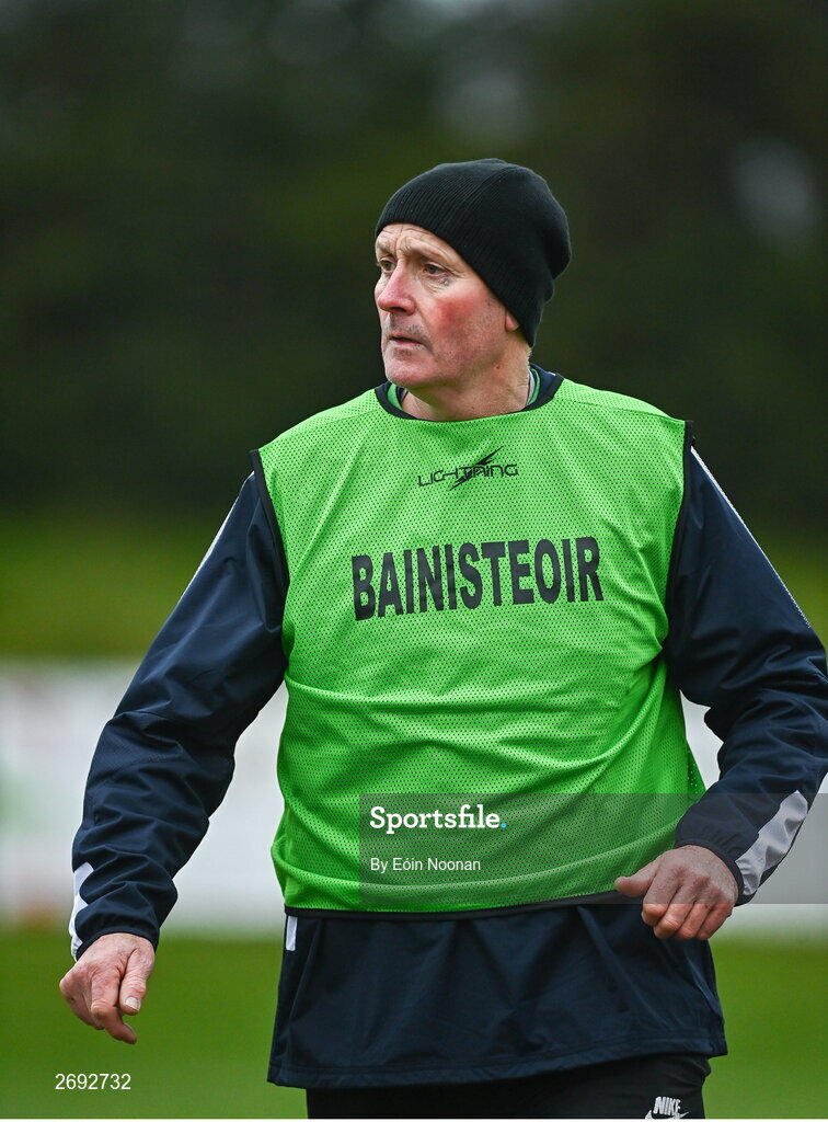 3 December 2023; Glanmire manager Vincy Barry during the Currentaccount.ie LGFA All-Ireland Intermediate Club Championship semi-final match between Glanmire, Cork, and Na Fianna, Meath, at Mallow GAA Grounds in Mallow, Cork. Photo by Eóin Noonan/Sportsfile