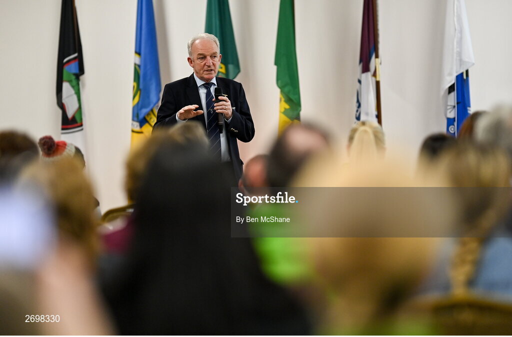 14 December 2023; Connacht GAA Council president John Murphy during the Irish Life Connacht GAA Healthy Clubs recognition event at the Connacht GAA Centre of Excellence in Bekan, Mayo. Photo by Ben McShane/Sportsfile
