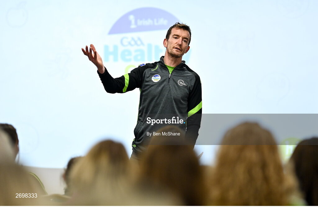 14 December 2023; Stuart Maloney, GAA community and health co-ordinator for Connacht and Munster, during the Irish Life Connacht GAA Healthy Clubs recognition event at the Connacht GAA Centre of Excellence in Bekan, Mayo. Photo by Ben McShane/Sportsfile