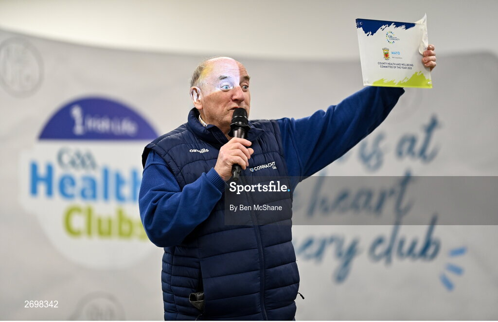 14 December 2023; Mattie Gilroy, chairperson of Connacht GAA Health and Wellbeing, during the Connacht Irish Life GAA Healthy Clubs recognition event at the Connacht GAA Centre of Excellence in Bekan, Mayo. Photo by Ben McShane/Sportsfile