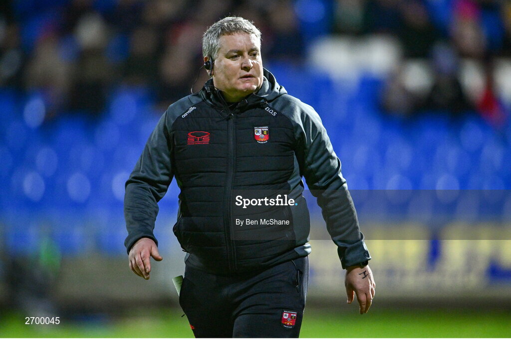 16 December 2023; Ballygunner manager Darragh O'Sullivan before the AIB GAA Hurling All-Ireland Senior Club Championship semi-final match between St Thomas' of Galway and Ballygunner of Waterford at MW Hire O'Moore Park in Portlaoise, Laois. Photo by Ben McShane/Sportsfile