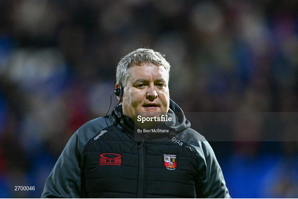 16 December 2023; Ballygunner manager Darragh O'Sullivan before the AIB GAA Hurling All-Ireland Senior Club Championship semi-final match between St Thomas' of Galway and Ballygunner of Waterford at MW Hire O'Moore Park in Portlaoise, Laois. Photo by Ben McShane/Sportsfile