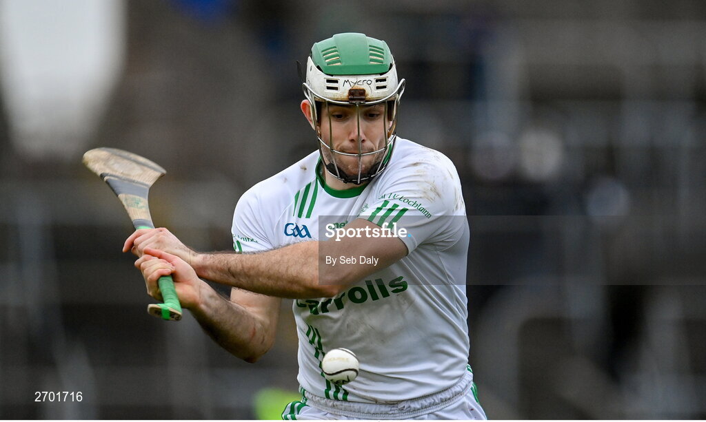 17 December 2023; Paddy Deegan of O’Loughlin Gaels during the AIB GAA Hurling All-Ireland Club Championship semi-final match between O'Loughlin Gaels, Kilkenny, and Ruairí Óg Cushendall, Antrim, at Páirc Tailteann in Navan, Meath. Photo by Seb Daly/Sportsfile