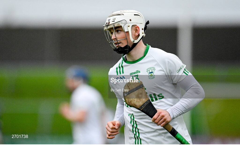 17 December 2023; Owen Wall of O’Loughlin Gaels during the AIB GAA Hurling All-Ireland Club Championship semi-final match between O'Loughlin Gaels, Kilkenny, and Ruairí Óg Cushendall, Antrim, at Páirc Tailteann in Navan, Meath. Photo by Seb Daly/Sportsfile