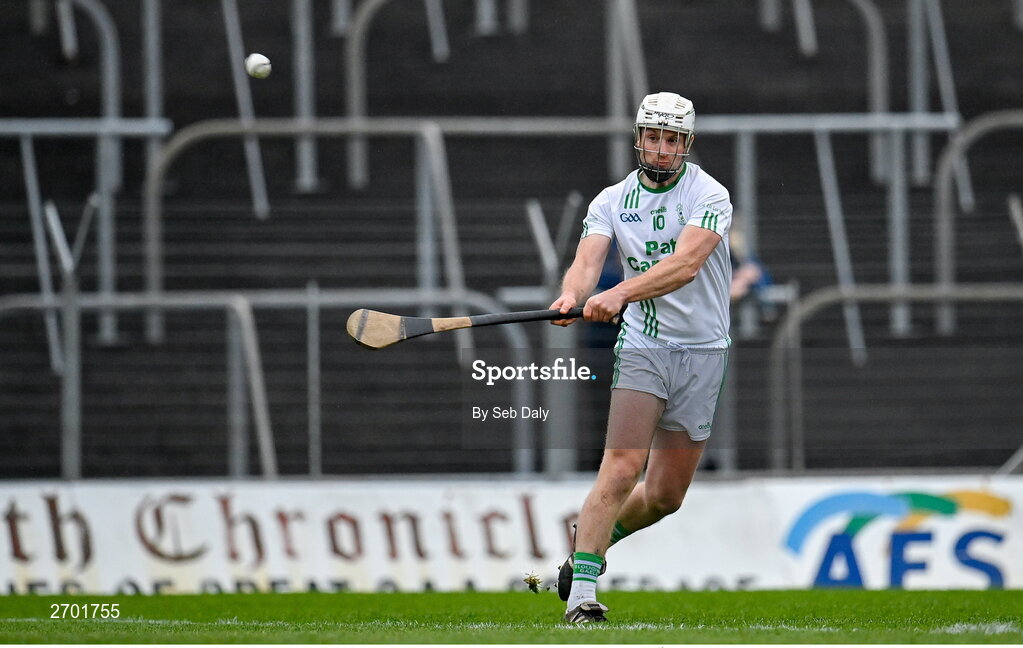 17 December 2023; Mark Bergin of O’Loughlin Gaels during the AIB GAA Hurling All-Ireland Club Championship semi-final match between O'Loughlin Gaels, Kilkenny, and Ruairí Óg Cushendall, Antrim, at Páirc Tailteann in Navan, Meath. Photo by Seb Daly/Sportsfile