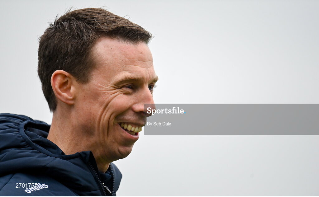 17 December 2023; O'Loughlin Gaels manager Brian Hogan before the AIB GAA Hurling All-Ireland Club Championship semi-final match between O'Loughlin Gaels, Kilkenny, and Ruairí Óg Cushendall, Antrim, at Páirc Tailteann in Navan, Meath. Photo by Seb Daly/Sportsfile