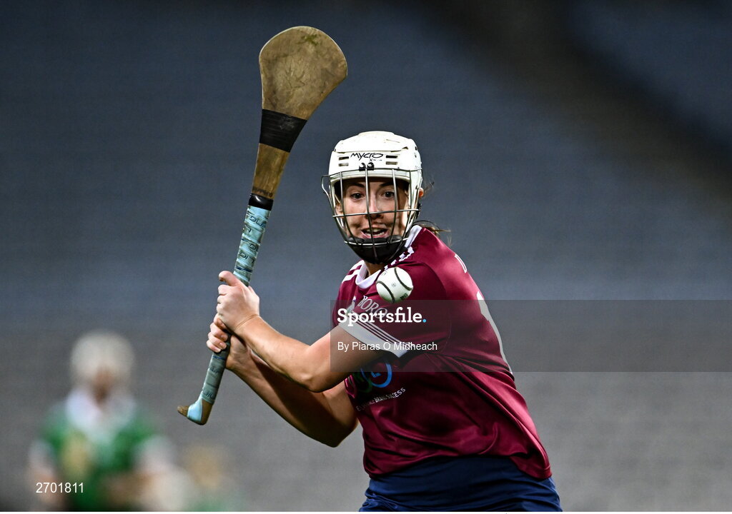 17 December 2023; Orla Hanrick of Dicksboro during the AIB Camogie All-Ireland Senior Club Championship final match between Dicksboro of Kilkenny and Sarsfields of Galway at Croke Park in Dublin. Photo by Piaras Ó Mídheach/Sportsfile