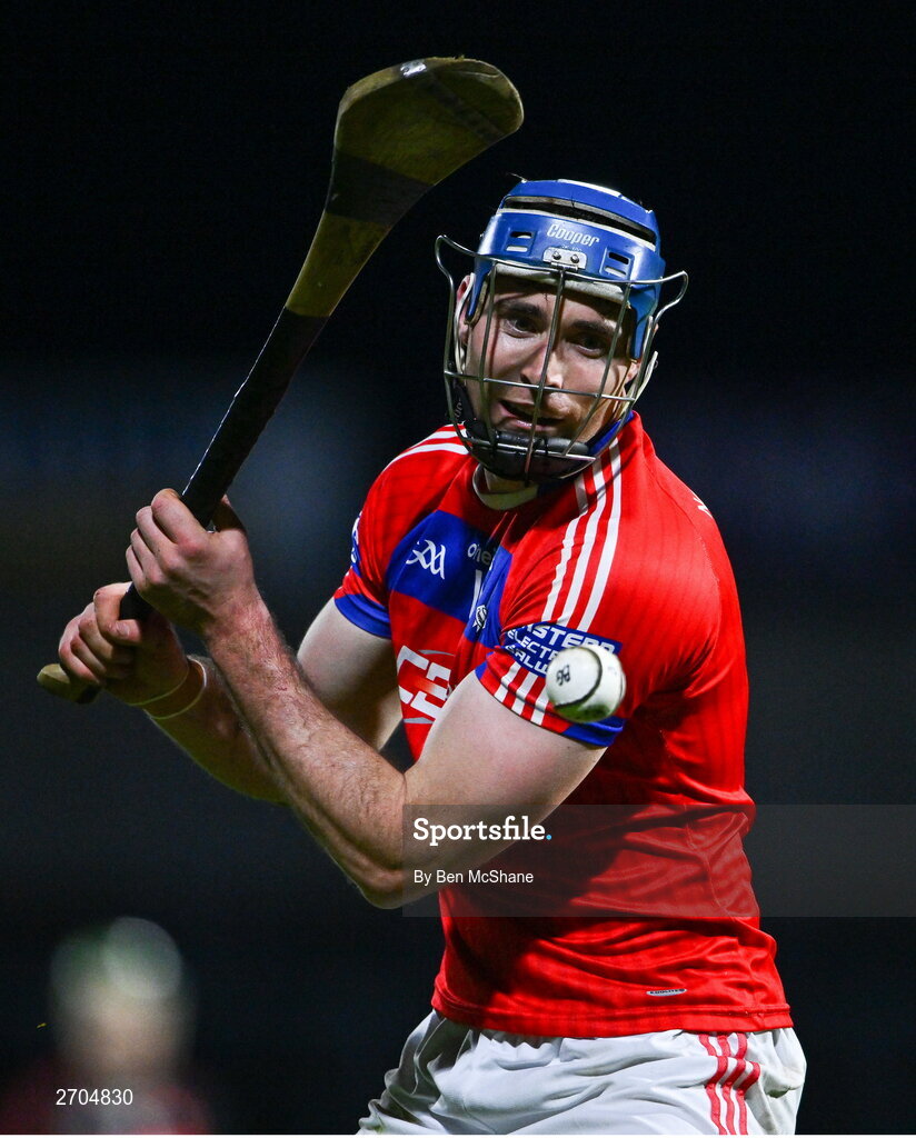 16 December 2023; Conor Cooney of St Thomas' during the AIB GAA Hurling All-Ireland Senior Club Championship semi-final match between St Thomas' of Galway and Ballygunner of Waterford at Laois Hire O'Moore Park in Portlaoise, Laois. Photo by Ben McShane/Sportsfile