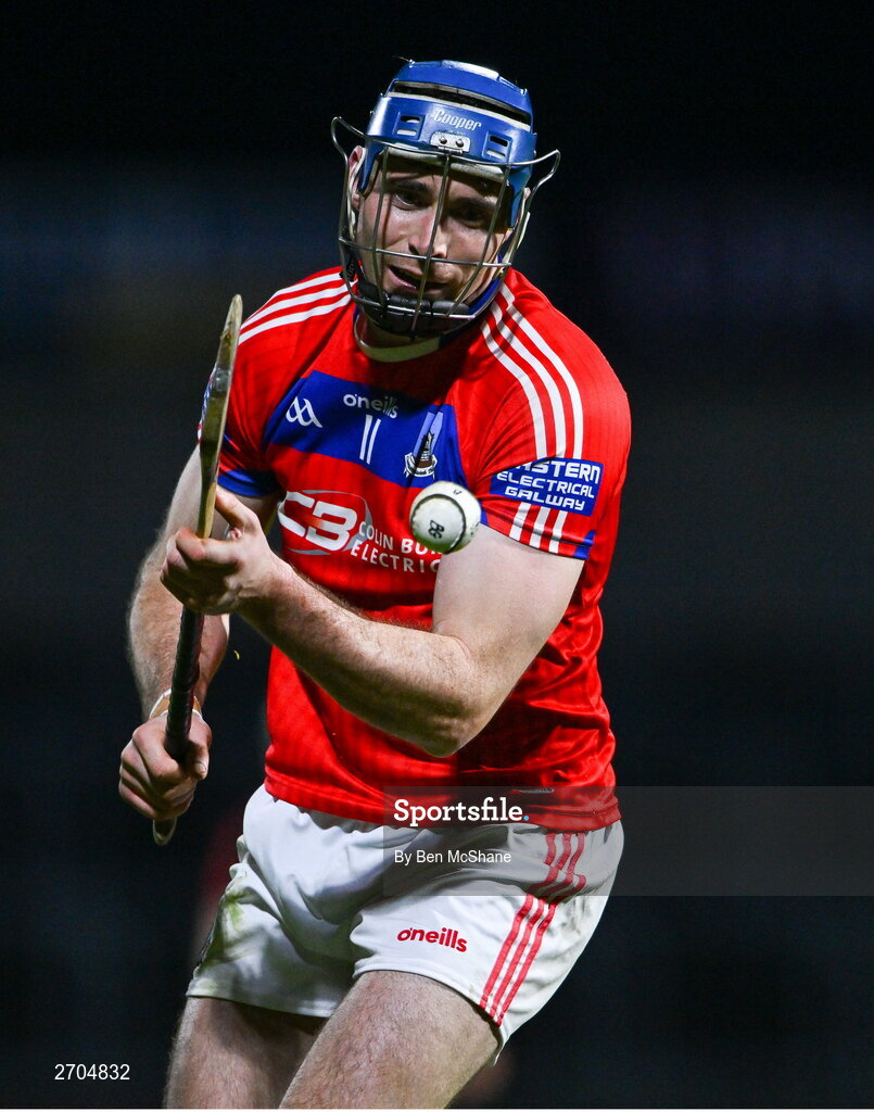 16 December 2023; Conor Cooney of St Thomas' during the AIB GAA Hurling All-Ireland Senior Club Championship semi-final match between St Thomas' of Galway and Ballygunner of Waterford at Laois Hire O'Moore Park in Portlaoise, Laois. Photo by Ben McShane/Sportsfile