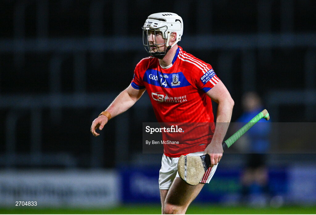 16 December 2023; Eanna Burke of St Thomas' during the AIB GAA Hurling All-Ireland Senior Club Championship semi-final match between St Thomas' of Galway and Ballygunner of Waterford at Laois Hire O'Moore Park in Portlaoise, Laois. Photo by Ben McShane/Sportsfile
