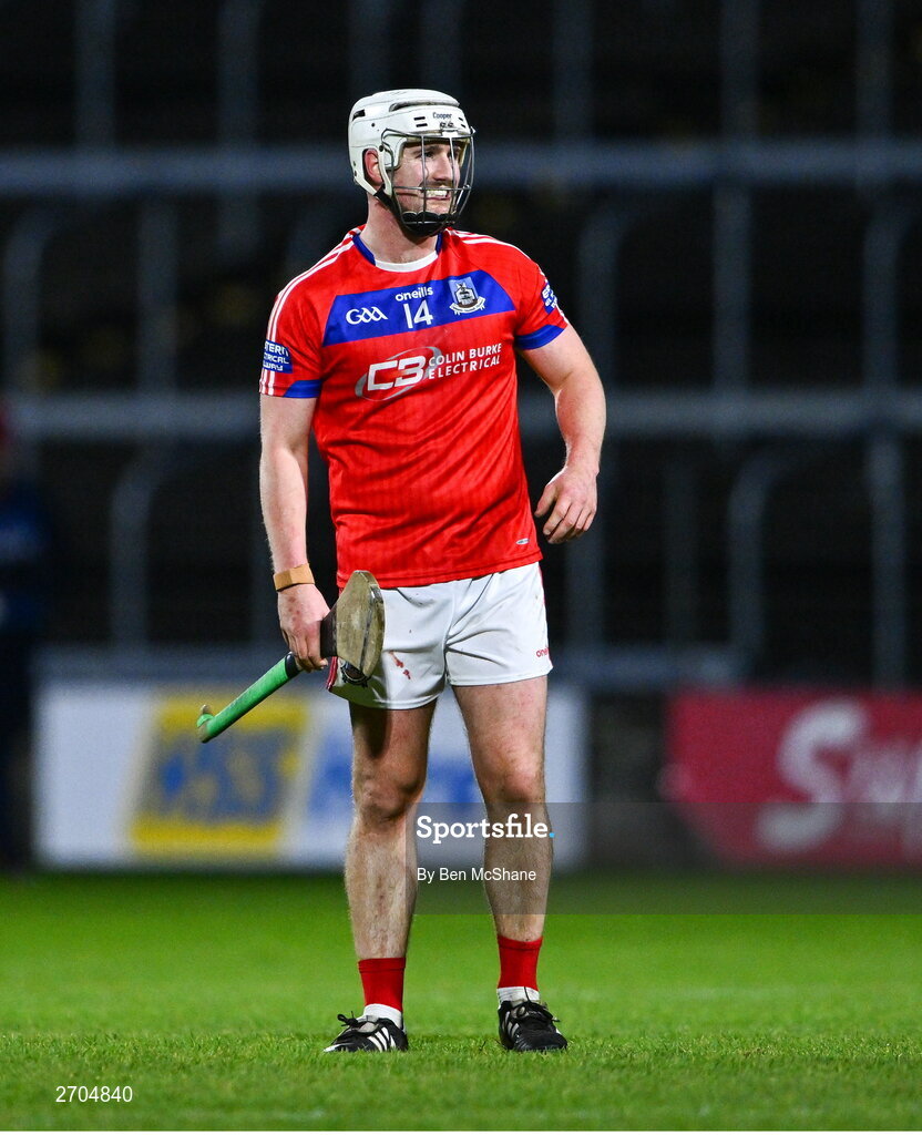 16 December 2023; Eanna Burke of St Thomas' during the AIB GAA Hurling All-Ireland Senior Club Championship semi-final match between St Thomas' of Galway and Ballygunner of Waterford at Laois Hire O'Moore Park in Portlaoise, Laois. Photo by Ben McShane/Sportsfile
