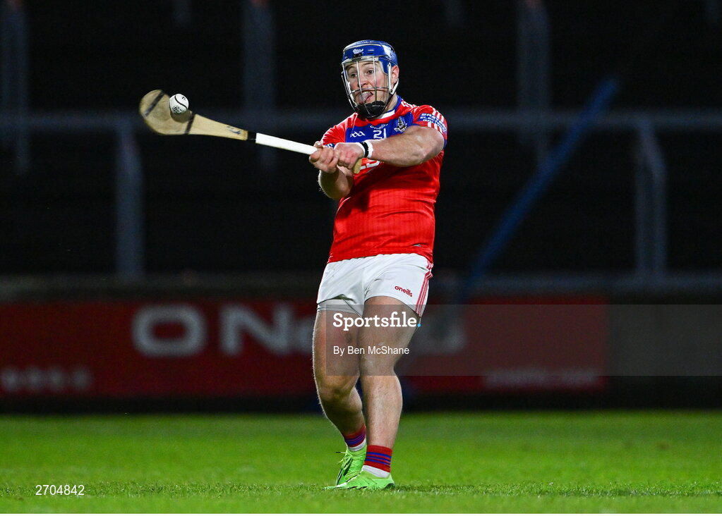 16 December 2023; Bernard Burke of St Thomas' during the AIB GAA Hurling All-Ireland Senior Club Championship semi-final match between St Thomas' of Galway and Ballygunner of Waterford at Laois Hire O'Moore Park in Portlaoise, Laois. Photo by Ben McShane/Sportsfile