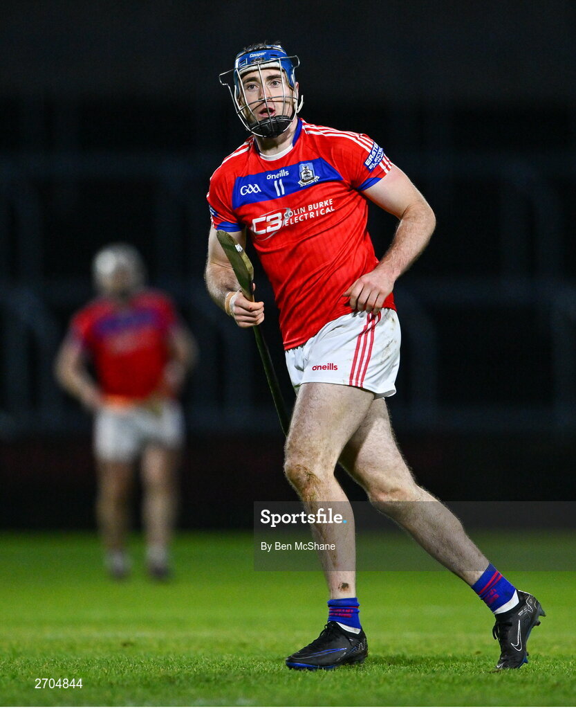 16 December 2023; Conor Cooney of St Thomas' during the AIB GAA Hurling All-Ireland Senior Club Championship semi-final match between St Thomas' of Galway and Ballygunner of Waterford at Laois Hire O'Moore Park in Portlaoise, Laois. Photo by Ben McShane/Sportsfile