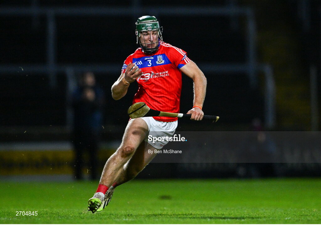 16 December 2023; Fintan Burke of St Thomas' during the AIB GAA Hurling All-Ireland Senior Club Championship semi-final match between St Thomas' of Galway and Ballygunner of Waterford at Laois Hire O'Moore Park in Portlaoise, Laois. Photo by Ben McShane/Sportsfile