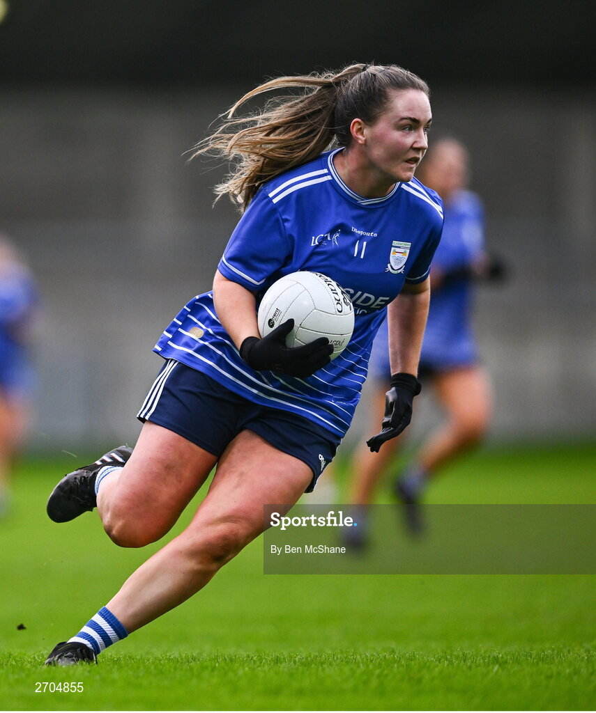 17 December 2023; Rebecca Kean of Claremorris during the Currentaccount.ie LGFA All-Ireland Junior Club Championship final match between Claremorris of Mayo and O'Donovan Rossa of Cork at Parnell Park in Dublin. Photo by Ben McShane/Sportsfile