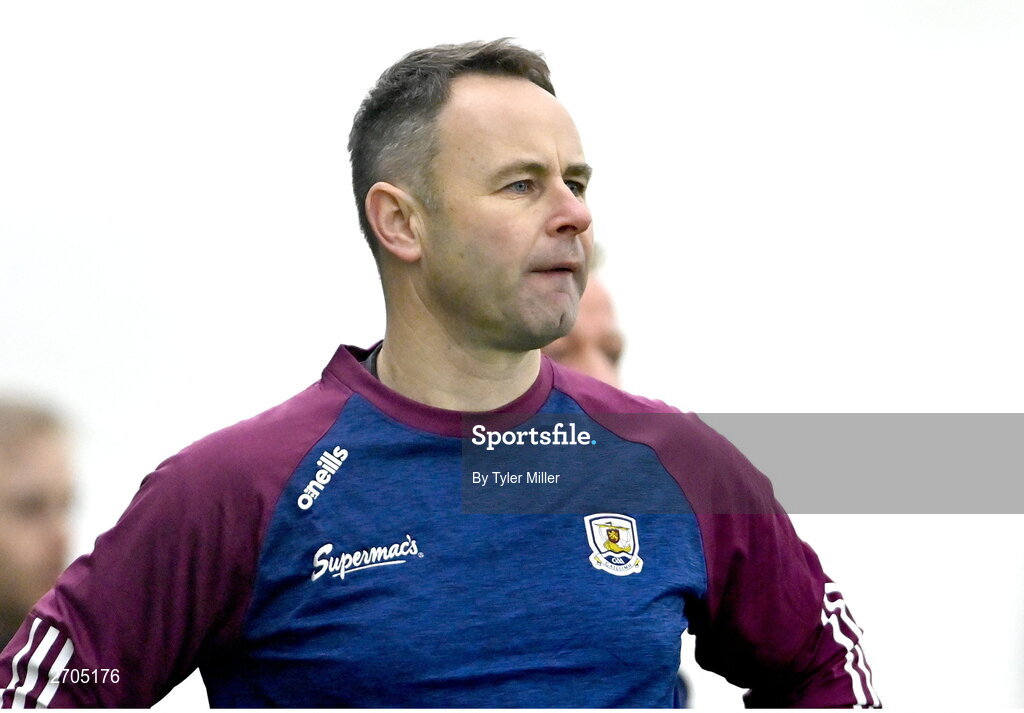 4 January 2024; Galway manager Declan Molloy during the Connacht Hurling League semi-final match between Galway and New York at University of Galway Connacht GAA AirDome in Bekan, Mayo. Photo by Tyler Miller/Sportsfile