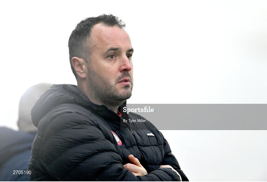 4 January 2024; New York manager Richie Hartnett during the Connacht Hurling League semi-final match between Galway and New York at University of Galway Connacht GAA AirDome in Bekan, Mayo. Photo by Tyler Miller/Sportsfile