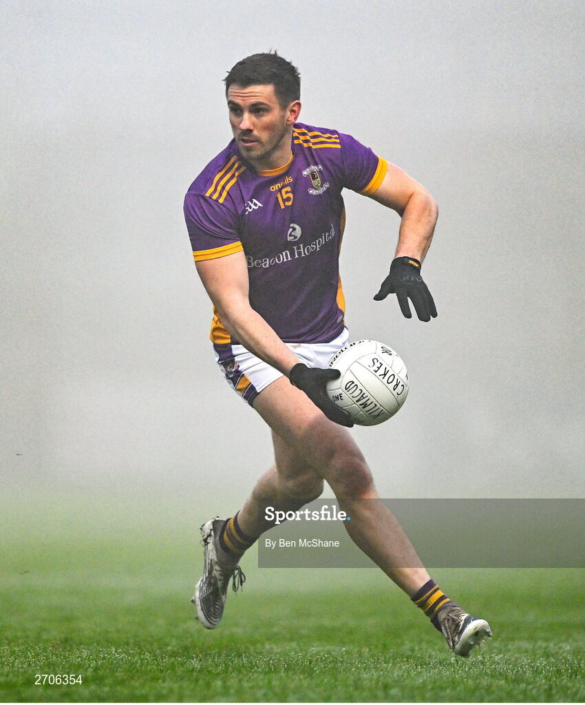7 January 2024; Shane Walsh of Kilmacud Crokes during the AIB GAA Football All-Ireland Senior Club Championship semi-final match between Kilmacud Crokes of Dublin, and Glen of Derry, at Páirc Esler in Newry, Down. Photo by Ben McShane/Sportsfile