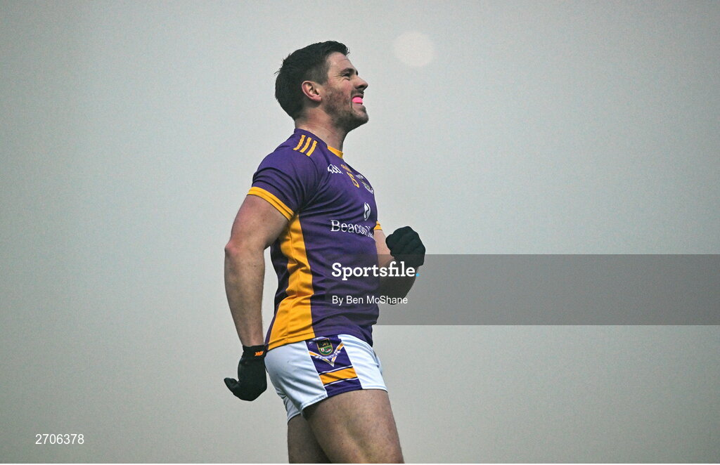7 January 2024; Shane Walsh of Kilmacud Crokes reacts after a missed kick at a point during the AIB GAA Football All-Ireland Senior Club Championship semi-final match between Kilmacud Crokes of Dublin, and Glen of Derry, at Páirc Esler in Newry, Down. Photo by Ben McShane/Sportsfile
