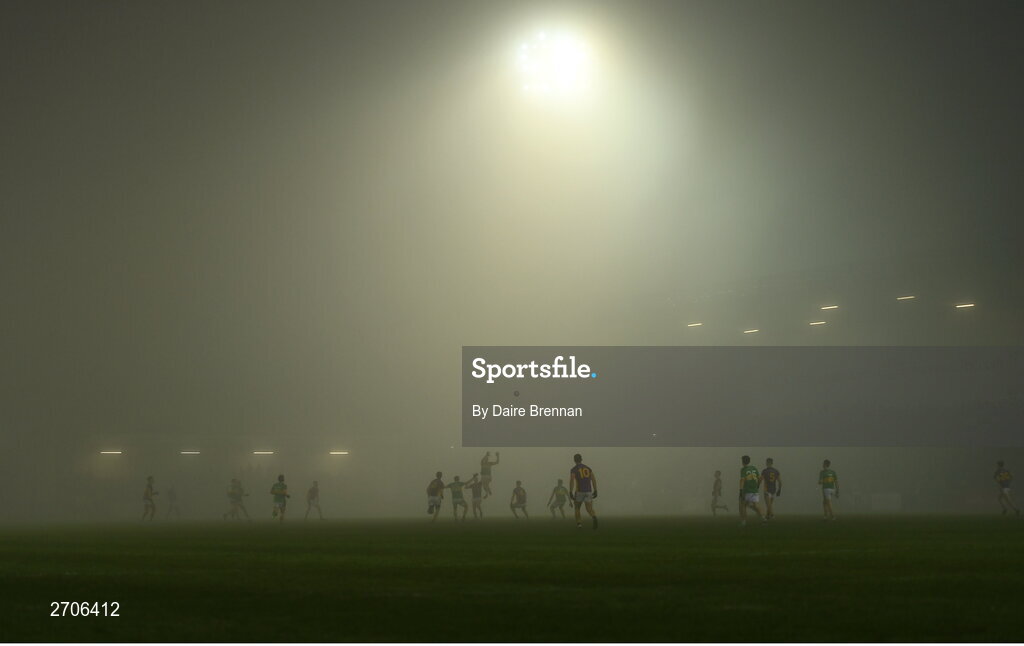 7 January 2024; A general view during the AIB GAA Football All-Ireland Senior Club Championship semi-final match between Kilmacud Crokes of Dublin, and Glen of Derry, at Páirc Esler in Newry, Down. Photo by Daire Brennan/Sportsfile