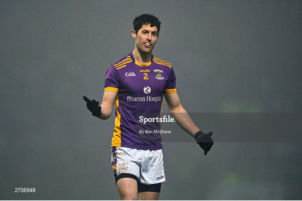 7 January 2024; Rory O'Carroll of Kilmacud Crokes during the AIB GAA Football All-Ireland Senior Club Championship semi-final match between Kilmacud Crokes of Dublin, and Glen of Derry, at Páirc Esler in Newry, Down. Photo by Ben McShane/Sportsfile