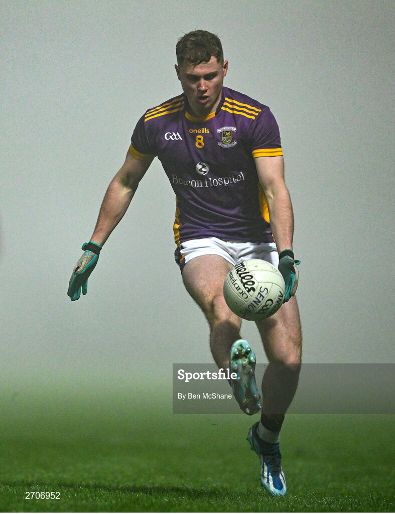 7 January 2024; Mark O'Leary of Kilmacud Crokes during the AIB GAA Football All-Ireland Senior Club Championship semi-final match between Kilmacud Crokes of Dublin, and Glen of Derry, at Páirc Esler in Newry, Down. Photo by Ben McShane/Sportsfile