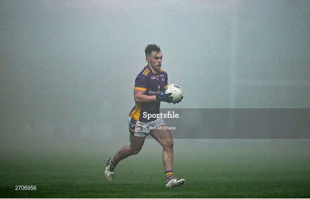 7 January 2024; Dan O'Brien of Kilmacud Crokes during the AIB GAA Football All-Ireland Senior Club Championship semi-final match between Kilmacud Crokes of Dublin, and Glen of Derry, at Páirc Esler in Newry, Down. Photo by Ben McShane/Sportsfile