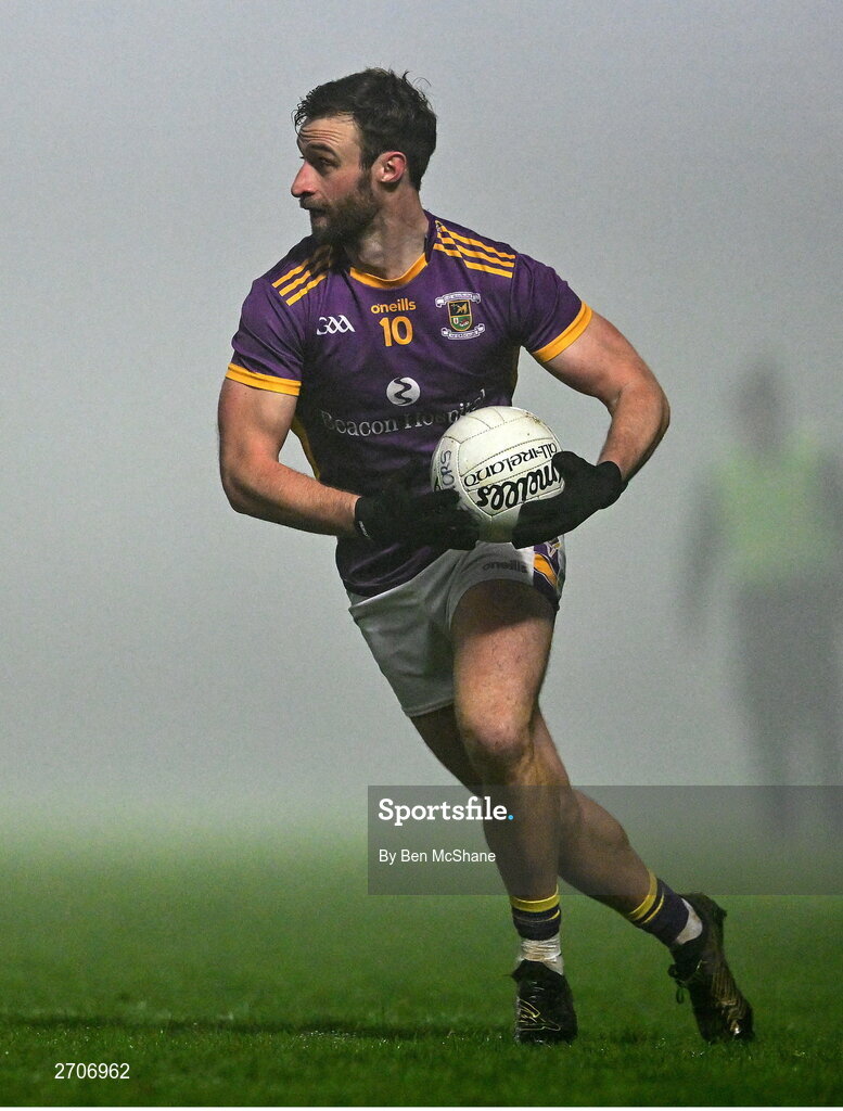 7 January 2024; Shane Horan of Kilmacud Crokes during the AIB GAA Football All-Ireland Senior Club Championship semi-final match between Kilmacud Crokes of Dublin, and Glen of Derry, at Páirc Esler in Newry, Down. Photo by Ben McShane/Sportsfile