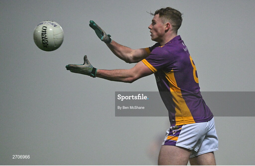 7 January 2024; Mark O'Leary of Kilmacud Crokes during the AIB GAA Football All-Ireland Senior Club Championship semi-final match between Kilmacud Crokes of Dublin, and Glen of Derry, at Páirc Esler in Newry, Down. Photo by Ben McShane/Sportsfile