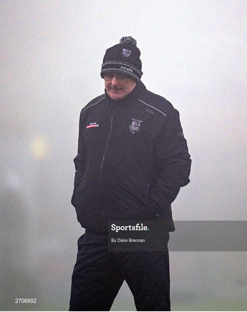7 January 2024; Glen manager Malachy O'Rourke ahead of the AIB GAA Football All-Ireland Senior Club Championship semi-final match between Kilmacud Crokes of Dublin, and Glen of Derry, at Páirc Esler in Newry, Down. Photo by Daire Brennan/Sportsfile