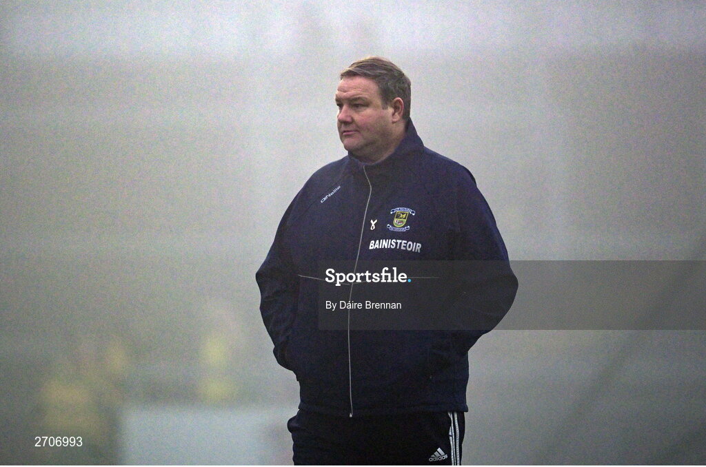 7 January 2024; Kilmacud Crokes manager Robbie Brennan ahead of the AIB GAA Football All-Ireland Senior Club Championship semi-final match between Kilmacud Crokes of Dublin, and Glen of Derry, at Páirc Esler in Newry, Down. Photo by Daire Brennan/Sportsfile