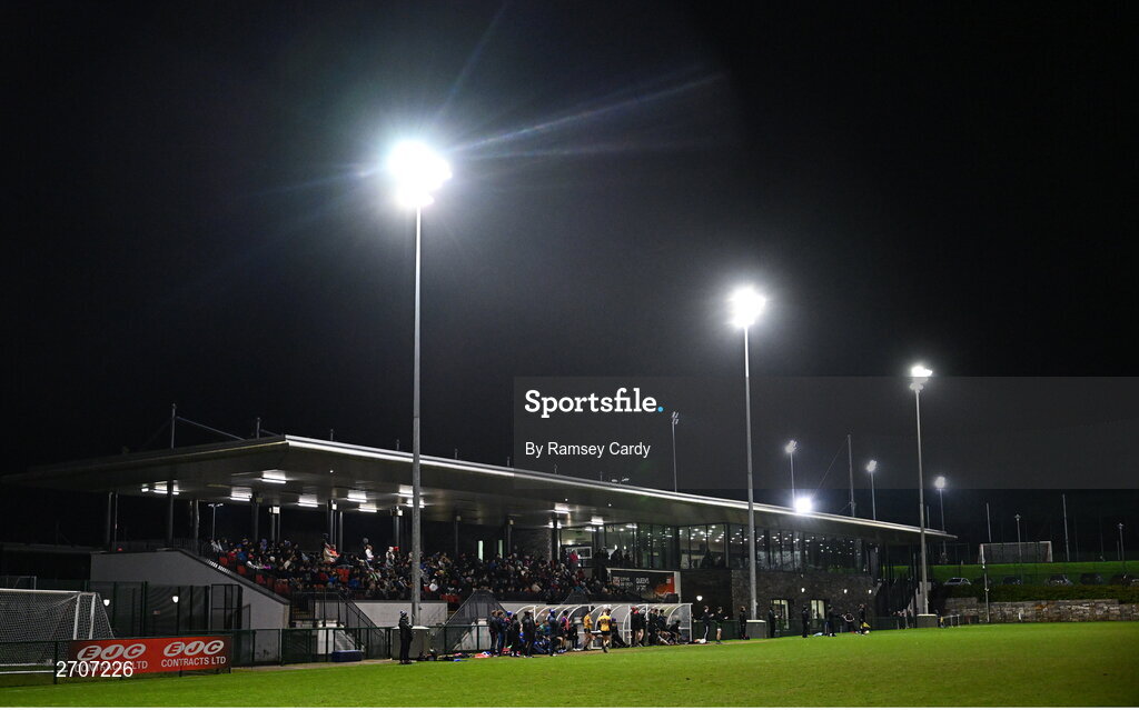 9 January 2024; A general view during the Electric Ireland Higher Education GAA Sigerson Cup Round 1 match between Queens University Belfast and DCU at The Dub at Queen’s Sport in Belfast. Photo by Ramsey Cardy/Sportsfile