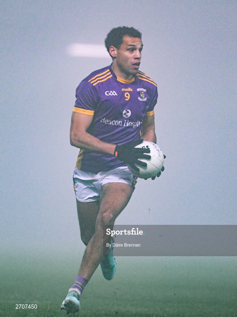 7 January 2024; Craig Dias of Kilmacud Crokes during the AIB GAA Football All-Ireland Senior Club Championship semi-final match between Kilmacud Crokes of Dublin, and Glen of Derry, at Páirc Esler in Newry, Down. Photo by Daire Brennan/Sportsfile