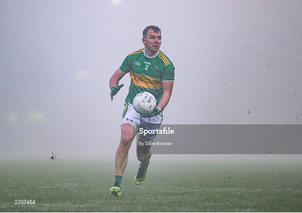 7 January 2024; Michael Warnock of Glen during the AIB GAA Football All-Ireland Senior Club Championship semi-final match between Kilmacud Crokes of Dublin, and Glen of Derry, at Páirc Esler in Newry, Down. Photo by Daire Brennan/Sportsfile