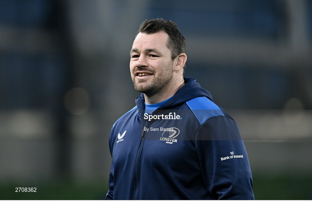 13 January 2024; Cian Healy of Leinster walks the pitch before the Investec Champions Cup Pool 4 Round 3 match between Leinster and Stade Francais at the Aviva Stadium in Dublin. Photo by Sam Barnes/Sportsfile