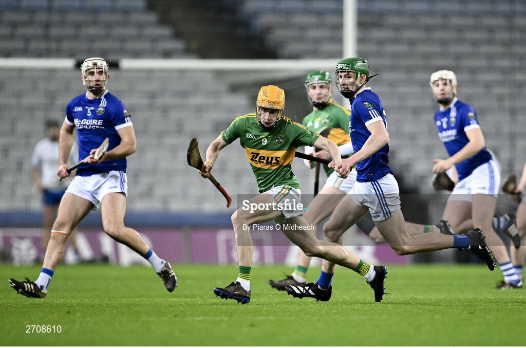13 January 2024; James Kearney of Castlelyons in action against Peter McDonald of Thomastown during the AIB GAA Hurling All-Ireland Intermediate Club Championship final match between Castlelyons of Cork and Thomastown of Kilkenny at Croke Park in Dublin. Photo by Piaras Ó Mídheach/Sportsfile