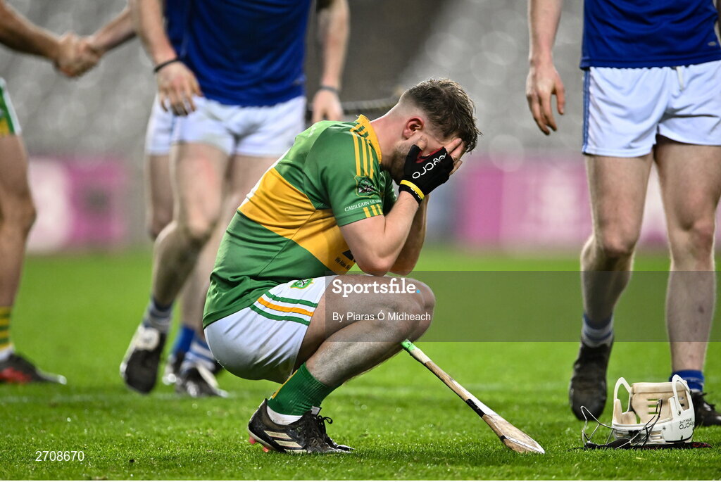 13 January 2024; Barry Murphy of Castlelyons after his side's defeat in the AIB GAA Hurling All-Ireland Intermediate Club Championship final match between Castlelyons of Cork and Thomastown of Kilkenny at Croke Park in Dublin. Photo by Piaras Ó Mídheach/Sportsfile