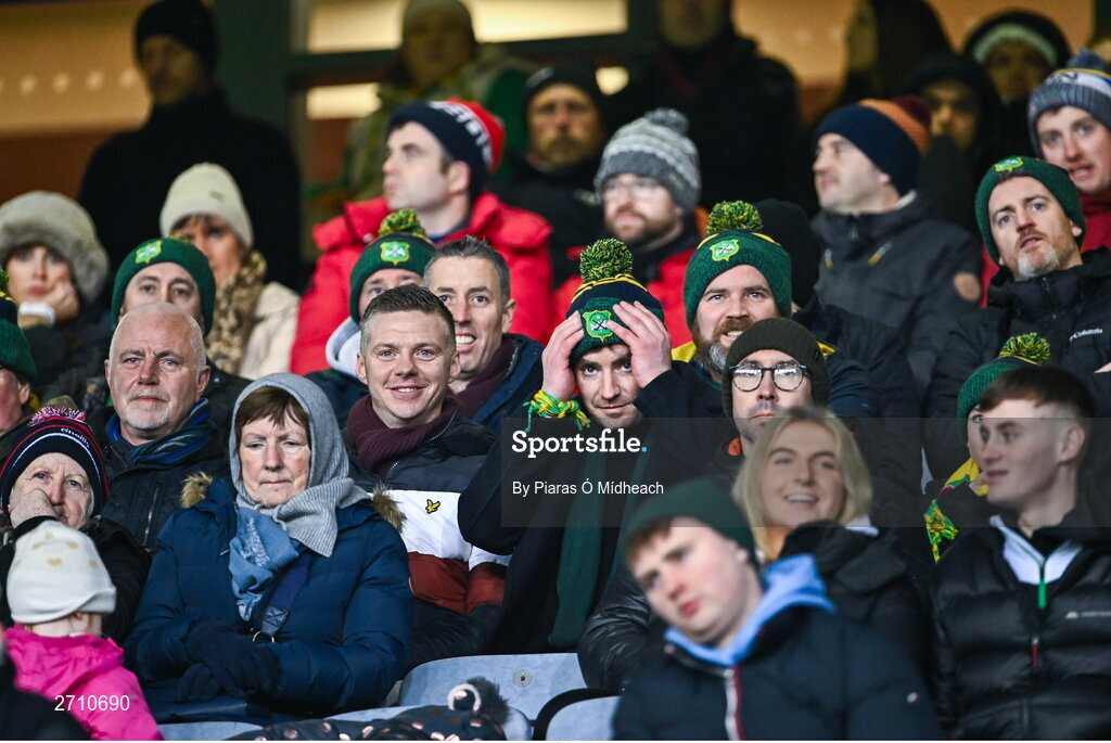 13 January 2024; Castlelyons supporters during the AIB GAA Hurling All-Ireland Intermediate Club Championship final match between Castlelyons of Cork and Thomastown of Kilkenny at Croke Park in Dublin. Photo by Piaras Ó Mídheach/Sportsfile