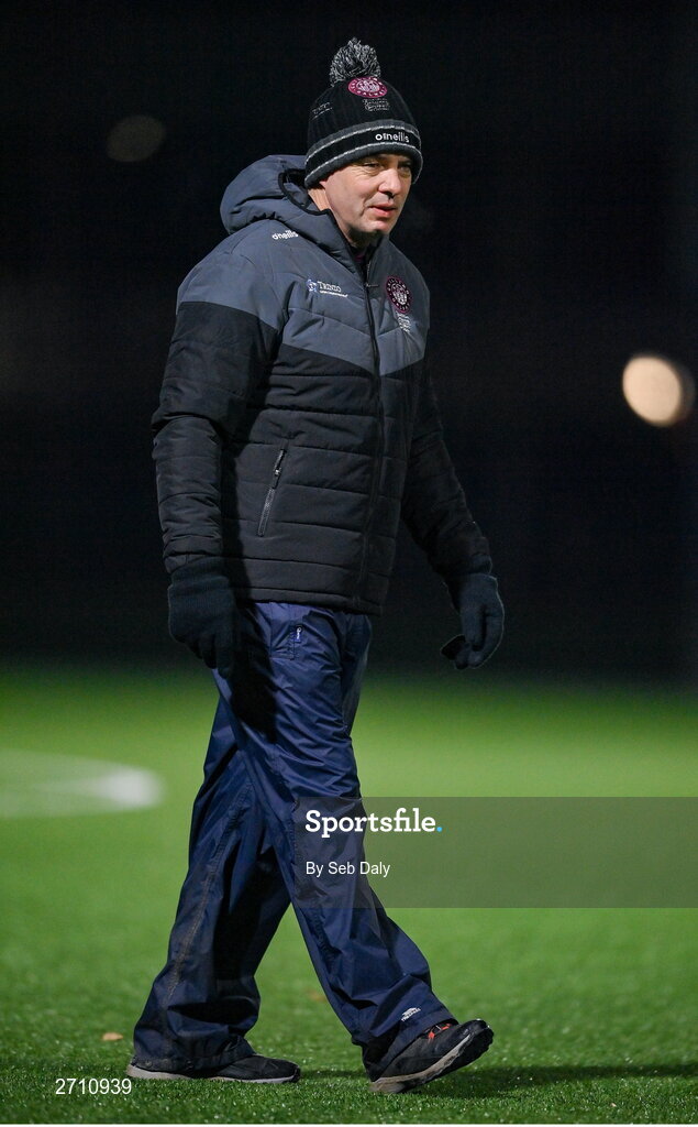 18 January 2024; University of Galway manager Jeffrey Lynskey before the Electric Ireland Higher Education GAA Fitzgibbon Cup Round 1 match between SETU Carlow and University of Galway at SETU Carlow Sport Complex in Carlow. Photo by Seb Daly/Sportsfile