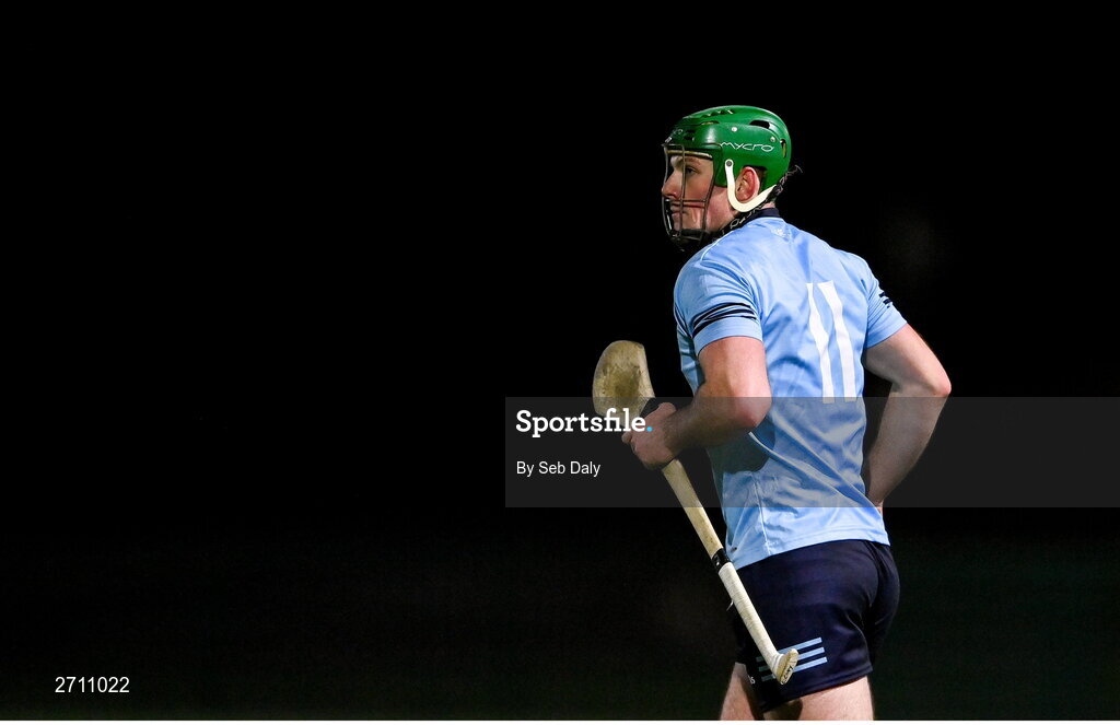 18 January 2024; Eoin Cody of SETU Carlow during the Electric Ireland Higher Education GAA Fitzgibbon Cup Round 1 match between SETU Carlow and University of Galway at SETU Carlow Sport Complex in Carlow. Photo by Seb Daly/Sportsfile