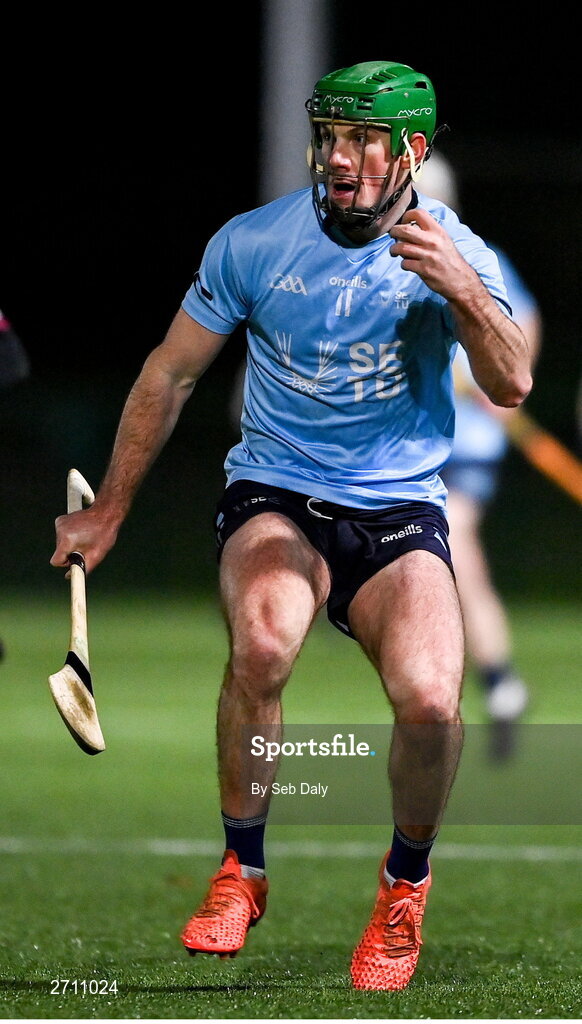 18 January 2024; Eoin Cody of SETU Carlow during the Electric Ireland Higher Education GAA Fitzgibbon Cup Round 1 match between SETU Carlow and University of Galway at SETU Carlow Sport Complex in Carlow. Photo by Seb Daly/Sportsfile