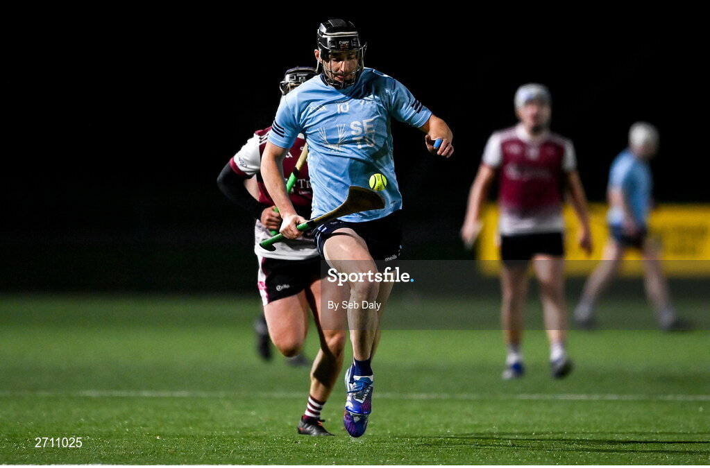 18 January 2024; Aaron Dunphy of SETU Carlow during the Electric Ireland Higher Education GAA Fitzgibbon Cup Round 1 match between SETU Carlow and University of Galway at SETU Carlow Sport Complex in Carlow. Photo by Seb Daly/Sportsfile