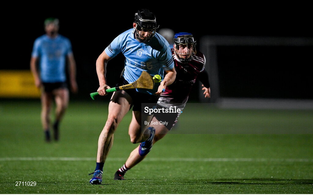 18 January 2024; Aaron Dunphy of SETU Carlow during the Electric Ireland Higher Education GAA Fitzgibbon Cup Round 1 match between SETU Carlow and University of Galway at SETU Carlow Sport Complex in Carlow. Photo by Seb Daly/Sportsfile