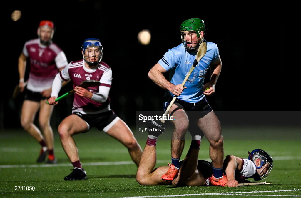 18 January 2024; Eoin Cody of SETU Carlow during the Electric Ireland Higher Education GAA Fitzgibbon Cup Round 1 match between SETU Carlow and University of Galway at SETU Carlow Sport Complex in Carlow. Photo by Seb Daly/Sportsfile