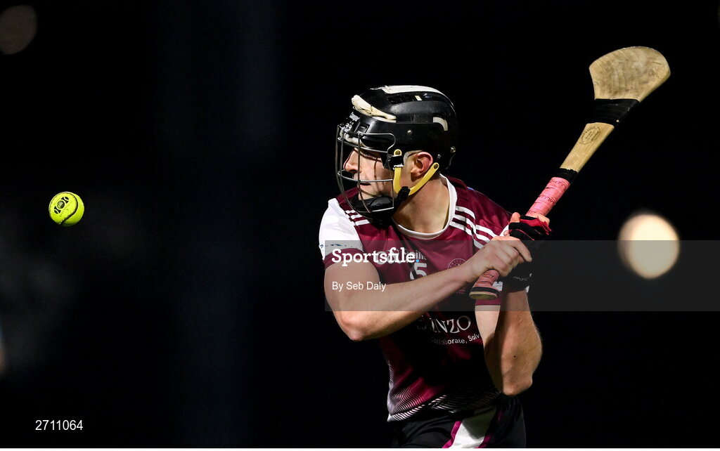 18 January 2024; Alex Connaire of University of Galway during the Electric Ireland Higher Education GAA Fitzgibbon Cup Round 1 match between SETU Carlow and University of Galway at SETU Carlow Sport Complex in Carlow. Photo by Seb Daly/Sportsfile