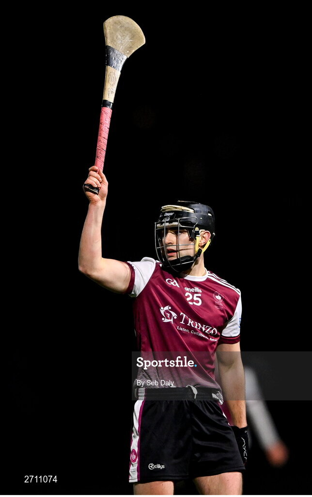 18 January 2024; Alex Connaire of University of Galway during the Electric Ireland Higher Education GAA Fitzgibbon Cup Round 1 match between SETU Carlow and University of Galway at SETU Carlow Sport Complex in Carlow. Photo by Seb Daly/Sportsfile