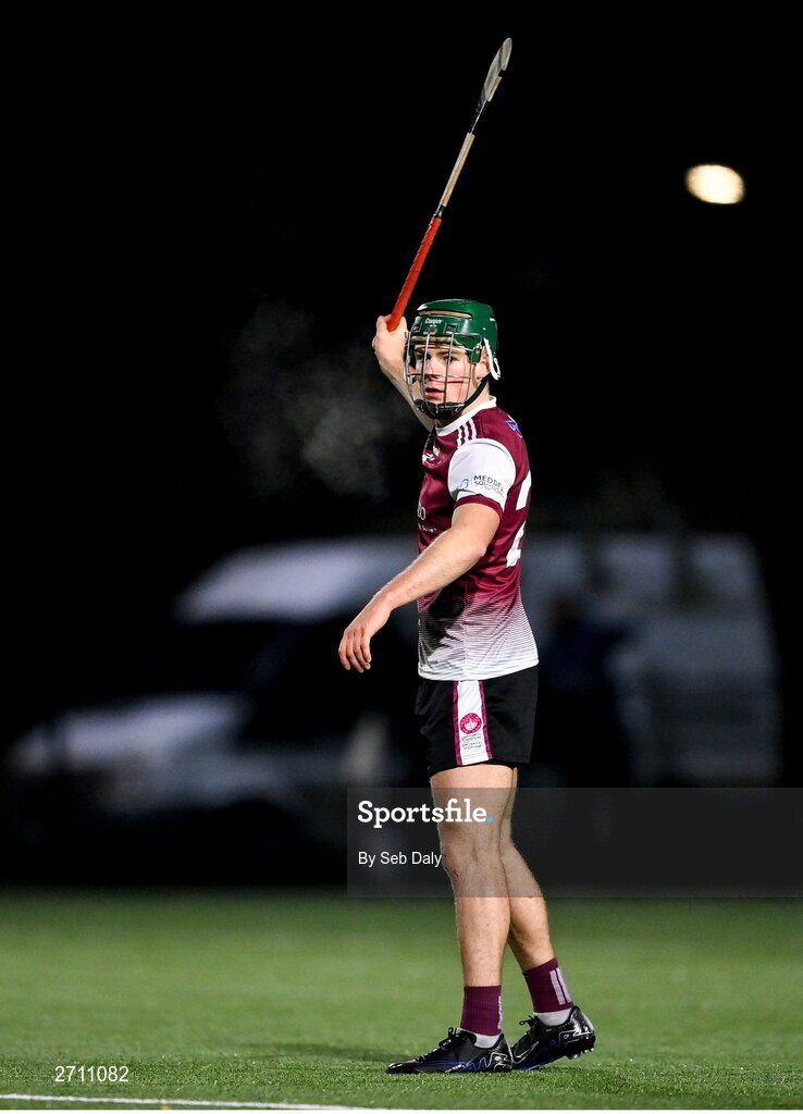 18 January 2024; Gavin Lee of University of Galway during the Electric Ireland Higher Education GAA Fitzgibbon Cup Round 1 match between SETU Carlow and University of Galway at SETU Carlow Sport Complex in Carlow. Photo by Seb Daly/Sportsfile