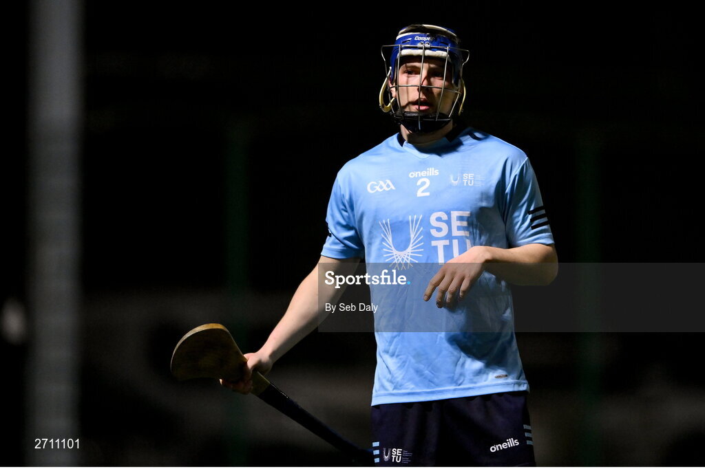 18 January 2024; Paudie Casey of SETU Carlow during the Electric Ireland Higher Education GAA Fitzgibbon Cup Round 1 match between SETU Carlow and University of Galway at SETU Carlow Sport Complex in Carlow. Photo by Seb Daly/Sportsfile